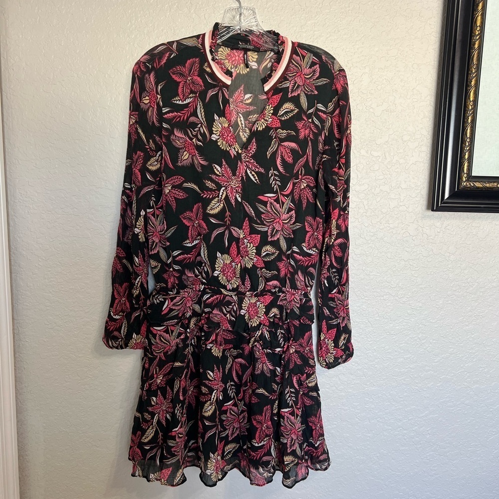 Scotch & Soda Dark Floral Long Sleeve Dress caja 1 - Picture 2 of 6